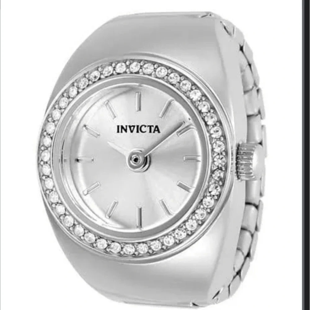 NEW Invicta Mini Angel Women's Ring Watch - 16.5mm, Steel (48946) #1078